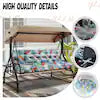55 X 40 in Outdoor Swing Cushions, Porch Swing Cushion Replacement with Backrest, Waterproof Swing Cushion Summer