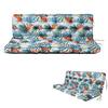 55 X 40 in Outdoor Swing Cushions, Porch Swing Cushion Replacement with Backrest, Waterproof Swing Cushion Summer